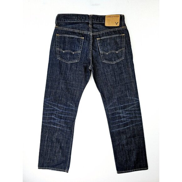 American Eagle Outfitters Size 28X30 Men's Straight Blue Denim 5 Pocket Jeans - Picture 1 of 10